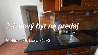 3-izbový byt na predaj, Vráble - Lúky, 74 m2