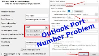 Outlook port number problem..#outlook #outlook2023 #pop3 #smptamil ..