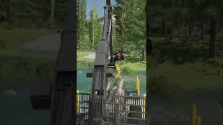 Loading Logs On Umbreon Valley | #fs22 #forestry #logging #fs22gameplay #shorts #farmingsimulator22