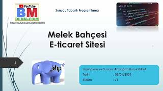 23 - Melek Bahçesi E-ticaret Sitesi