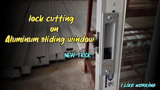 4" lock cutting on sliding window new tricks by I like working official