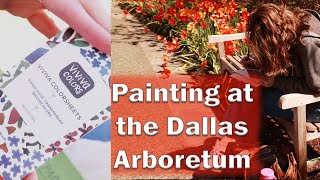 Watercolor Sheets?? - Painting Watercolor Tulips at the Dallas Arboretum