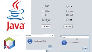 How To Add Radio Buttons In Button Group In Java -Button ,Select box ,Checkbox Group