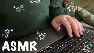 ASMR finals week: do homework with me | typing sounds & mini ramble ★