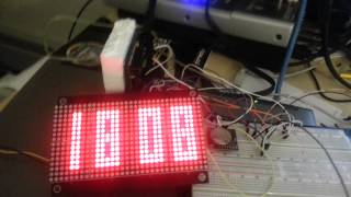 Talking LED clock prototype