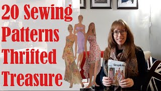 💚✅ 20 Sewing Patterns Thrifted Treasure ✅💚| BudgetSew #sewing #sewingpatterns #fridaysews