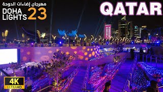 DOHA LIGHTS 23 | QATAR 4K UHD 60fps #qatar #ramadan #2023