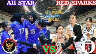 Laga persahabatan timnas all star vs red sparks