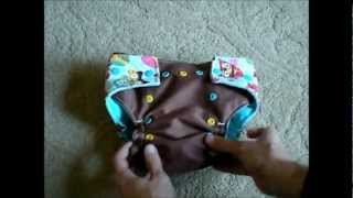 SillBilly Stinker Bottoms - OS AI2 Cloth Diaper - Review & Demo