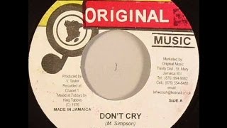 Micky Simpson -  Don't Cry