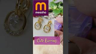 *Cute* Korean Earring Meesho | Gold Plated Earrings #ashortaday #earrings #meesho #meeshofinds