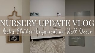 NEST WITH ME | NURSERY ORGANIZATION | NESTING VLOG | HOME DECOR | VLOG | HOUSE TO HOME | 🏠🍼🤎