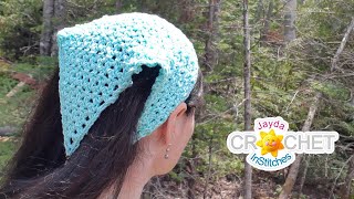 Cottage Kerchief Crochet Tutorial - Children & Adult Sizes