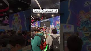 Dragon Ball Sparking Zero gaming station at Los Angeles Anime Expo #dragonballsparkingzero #anime