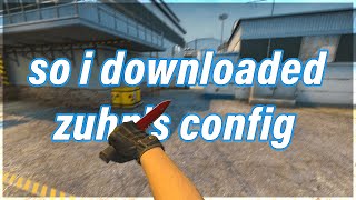 so i downloaded zuhn's config in csgo...