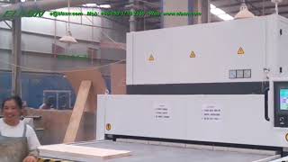 Elasn HF High Frequency Edge Glue Joining Press Machine With Dual Working Tables For Wood Board Join