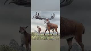 Scientists are trying to bring these animals back: 4 | Irish Elk #animals #shorts #amazing #facts