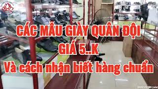 Giày quân đội giá rẻ và cách nhận biết hàng chuẩn