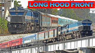 Deadly LHF LONG HOOD FRONT EMDs !! Stunning Looking Diesels !! Indian Railways