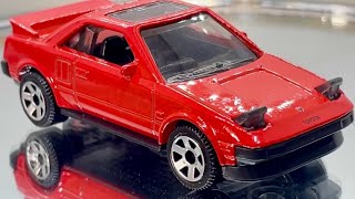 John316diecast Matchbox 2022 Mix E 1984 Toyota MR2 Red Lot/2 Headlights Up RH Steering