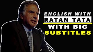 I didn't have friend in the word|ratan tata inspiring speech|English subtitle|learn vocabulary