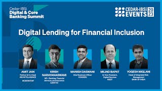 Cedar-IBSi Digital & Core Banking Summit: Panel #4 - Digital Lending for Financial Inclusion