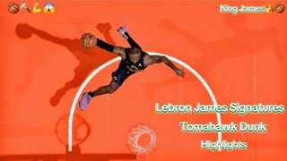 Lebron James Signatures Tomahawk Dunks Highligths Against Spurs, Year 21 in NBA, L.A Lakers