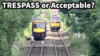 TRESPASS or ACCEPTABLE Foot Crossing Use? LOCO WORKINGS at Water Orton with D1015 & 69009 24/06/24