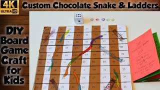 DIY Cardboard Games | DIY Snake and Ladder Game | Crafts for Kids | DIY Games for kids | Board Game