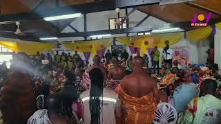 Otumfour’s arrival at the palace of the Oguaa Traditional area, for the Oguaa Fetu Afahye