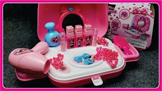 6 Minutes Satisfying with Unboxing Minnie Mouse Beauty Playset ASMR (no music)