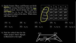 Math 1030, Exam 2 - Question 5 (Lone Divider Method)