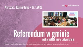 Wierzymy w model szwajcarski. W Polsce obywateli traktuje się jak dzieci | Szkolenie Czarna Górna