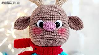 Амигуруми: схема Оленёнок Рогалик | Игрушки вязаные крючком - Free crochet patterns.