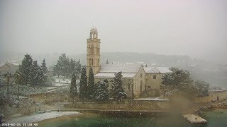 Snow blizzard - 26.02.2018 - Hvar under snow after 25 years