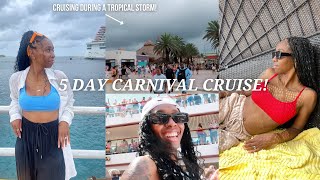 CARNIVAL CRUISE VLOG: Cruising through a Tropical Storm BUT making the most out of it!