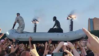 Rammstein, crowdsurfing with boat, Groningen 7-6-2023