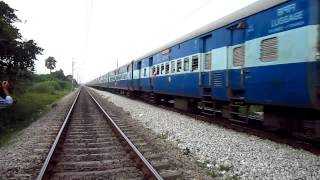 Classic Honking  LGD WAP7 Karnataka SK Blasting At Great Speed !!!