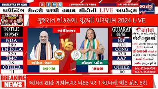 🔴 LIVE : ગુજરાત લોકસભા ચૂંટણી પરિણામ 2024 LIVE