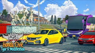 Bussid v3.7|| Honda Civic Type-R Modification + Download Link || Bus Simulator Indonesia