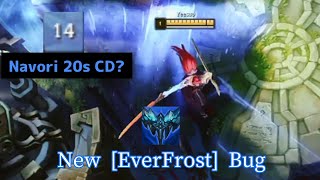 New [EverFrost] Bug , [Navori/Hydra/Another Item...] 20s CD ??