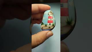 The lighthouse #stoneart #paintedrocks #rockart #handpainted #painting #paintedstones #paintedrocks