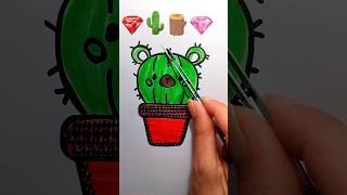 Cute Painting idea with markers #painting #craft #drawing #art #satisfying #satisfyingvideo #diy