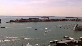 Panoramic View of Venice from Torre dell'Orologio at Piazza Di San Marco, Venice - Italy