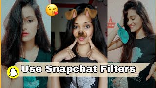 Try Snapchat Filters For Photoshoot 💛 | Poses Ideas | Use Snapchat | @NishaSinghChouhan2