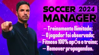 SAIU!! Soccer manager 2024  mod menu/apk ATUALIZADO