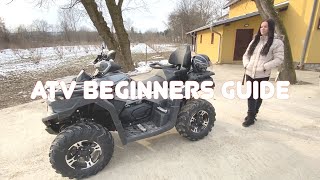 DEVOJKA VOZI KVAD | ATV BEGINNERS GUIDE CFMOTO 625 TOURING