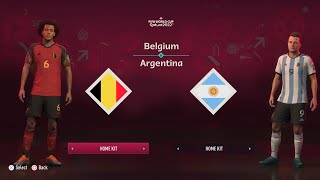 FIFA 23 | COPA MUNDIAL QATAR 2022 | BELGICA VS ARGENTINA | 4K 60FPS | PS5