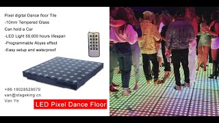 How to install a wireless led dance floor ? Starlight dancing