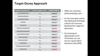 FDR Estimation and Protein Identification - Oliver Kohlbacher - May 2018